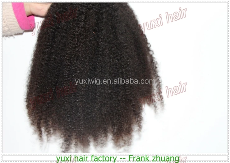 
Most soft Real Virgin tight afro kinky 4c curly human hair weave 