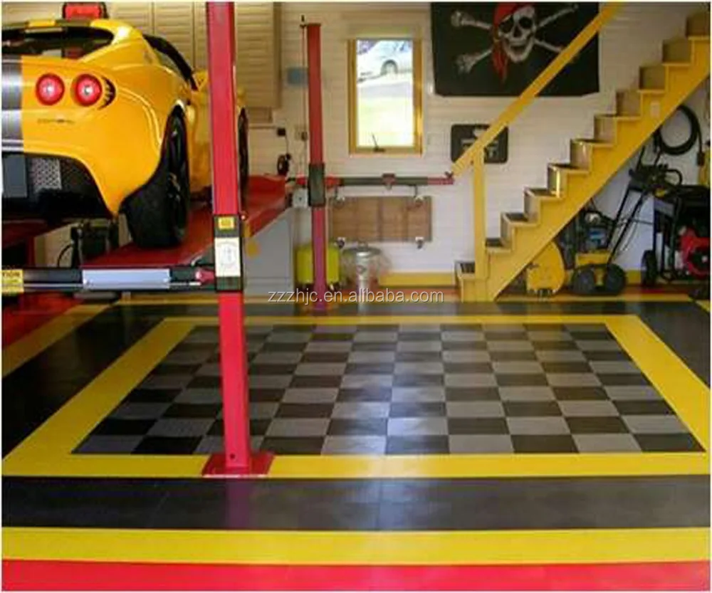 durable removable parking hot sell pvc garage interlocking click plastic floor tiles