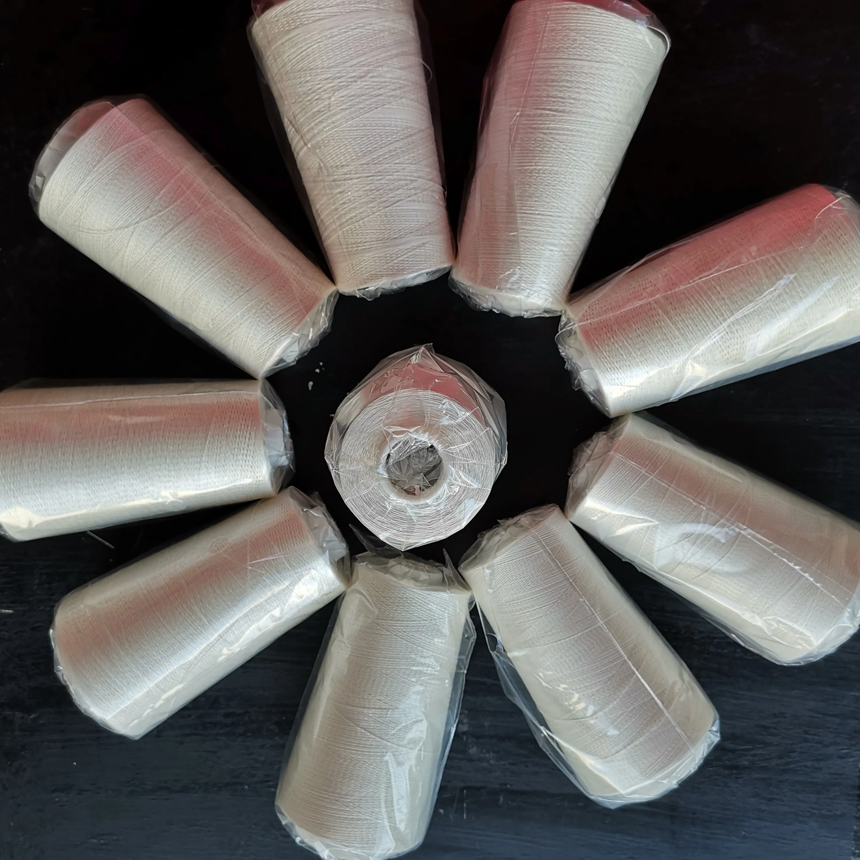 
20/22D 100% raw silk yarn for machine and hand sewing work 