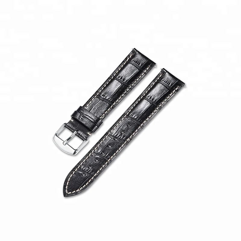 
16 18 19 20 21 22 24mm OEM Wholesales Replacement Western Wristband Genuine Calf Skin Leather Watch Strap Band 
