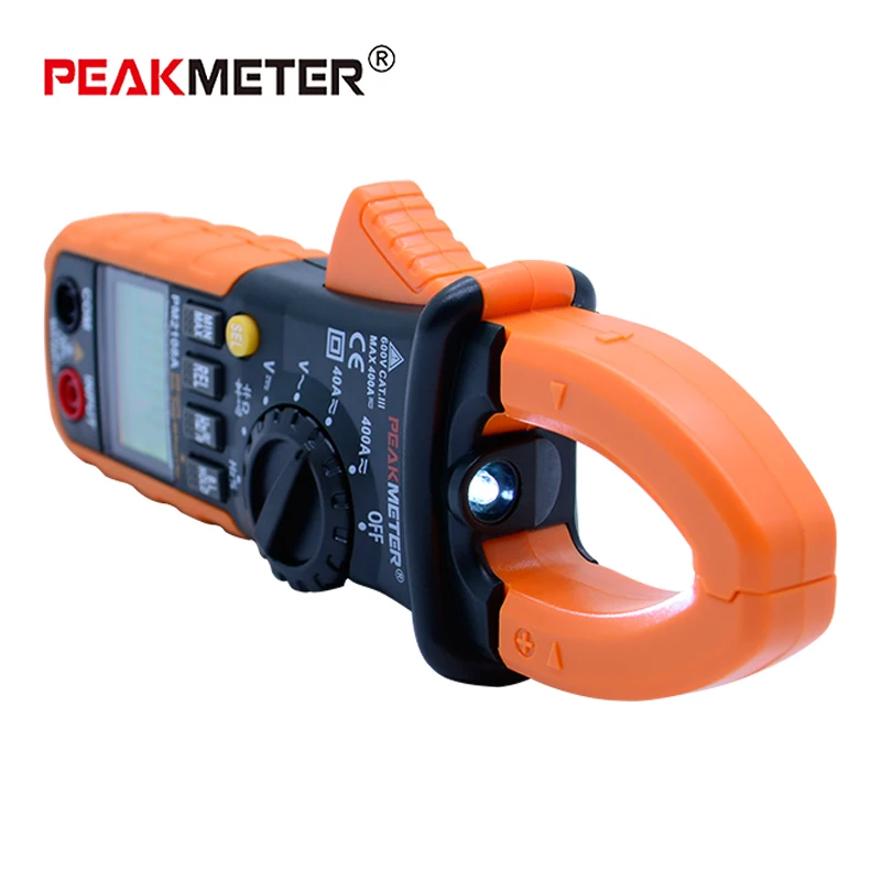 Peakmeter PM2108A 4000 Counts Ac Dc Current bar graph display Clamp Meter , Frequency Measurement Earth Leakage Clamp Meter