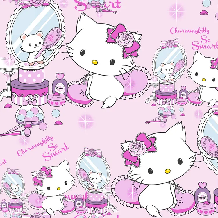 Hot sale digital printed custom design fabric knitting 95 cotton 5 spandex fabric Cotton animal print fabric for dress