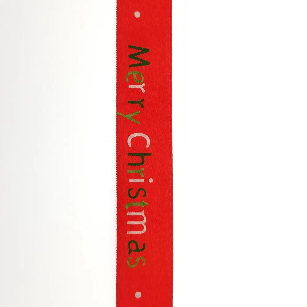 New style designed Christmas printing ribbon for decorative solid ribbon