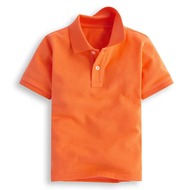 High Quality Short Sleeve Children Polo T Shirts 100% Cotton Blank Kids Polo Shirts Wholesale