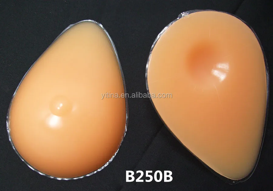 1piece 250g Women breast cancer used Silicone Fake Breast Forms B250B