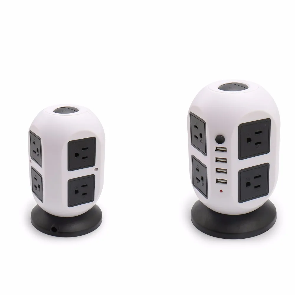 CE Certificate Fire Retardant 250V 10A USA/UK/universal Plug Stand Vertical Electrical Extension Socket Manufacturer
