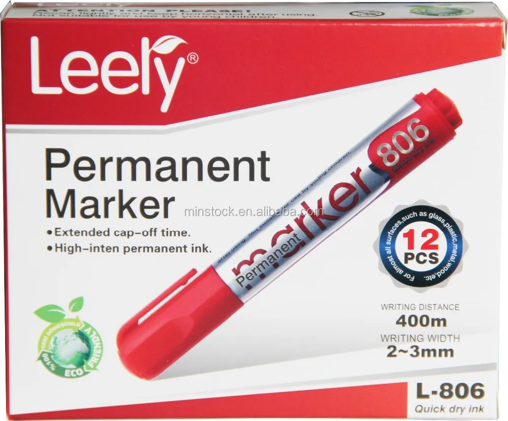 0008W Leery brand new pp material bullet o chisel tip best marker pen permanent