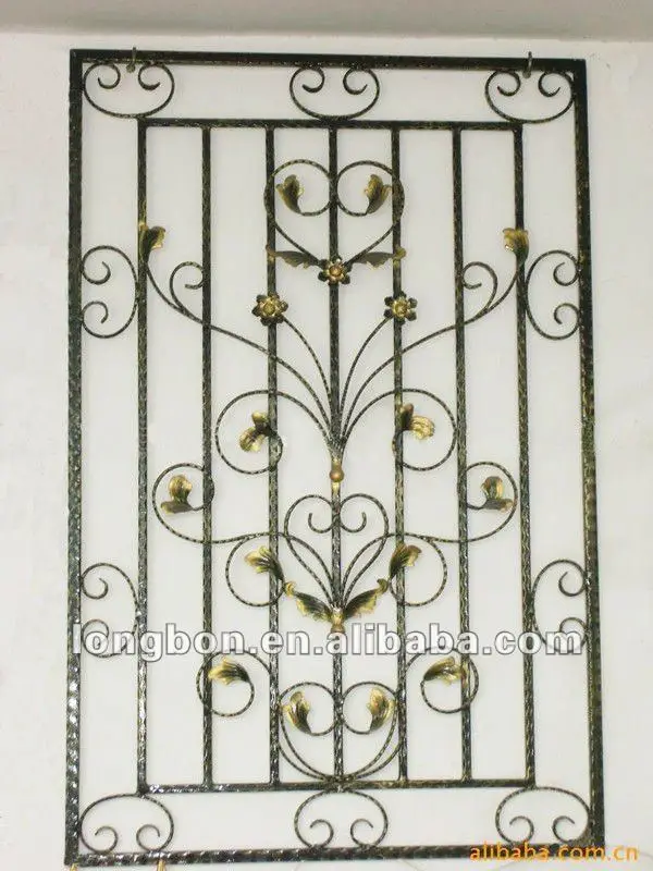 Top-selling modern iron window grill design