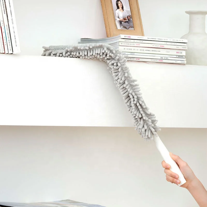 Jesun extendable microfiber and chenile duster double sides duster