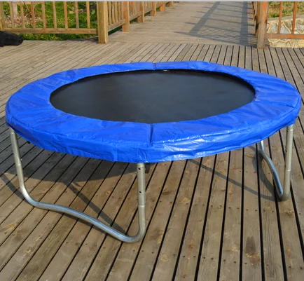 High standard bounce trampoline with safety net for kids