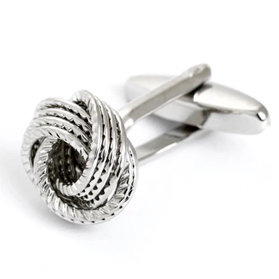 Good Quality Silver Mental Knot Cufflinks for Mens