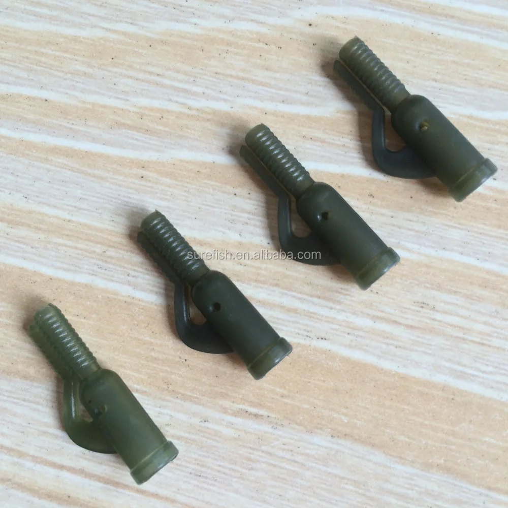 wholesale carp fishing terminal tackle swivels tail rubber lead clip