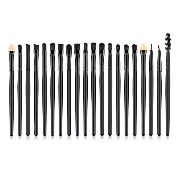 
Mini Eye Shadow Make Up Brush Set Black 20Pcs Makeup Brush Set 