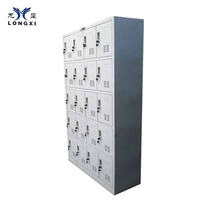 High quality gym metal 20door locker ,custom storage clothing wardrobe locker, steel office and school locker cabinet