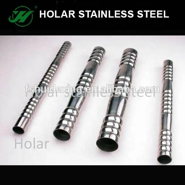 Stainless Steel Twisted Spiral Corrugated Pipes