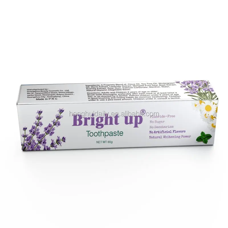 New products 100% natural organic lavender gum protect toothpaste