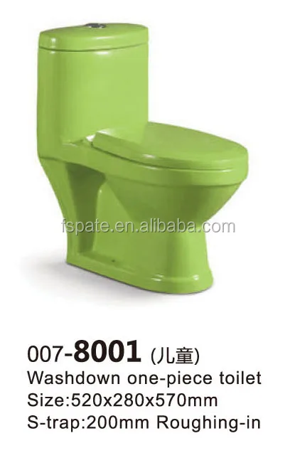 high quality kindergarten bathroom wc small size Green colorful kids Pedestal basin for children