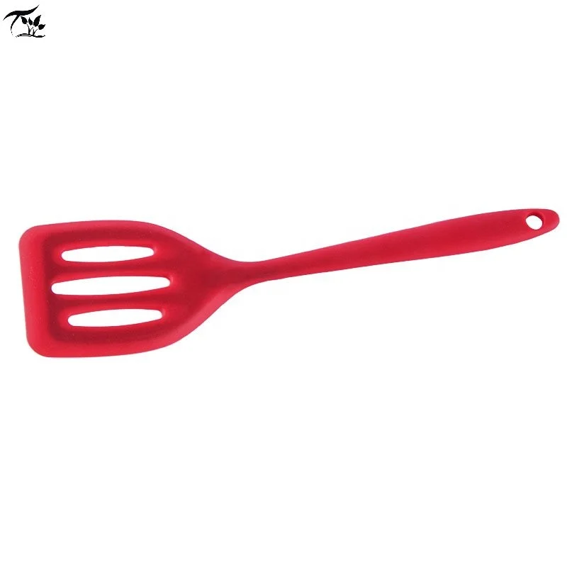 
Kitchen Turner Non-Slip Cooking Utensils Slotted Silicone Turner with Iron Core 