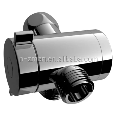 Chrome ABS Diverter,Plastic Shower Adapter,3-way Shower Diverter