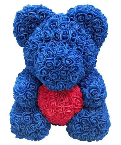 Plush Stuffed Gift Flower Rose Bear Rose Teddy Bear For wedding party decoration