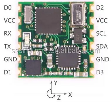 901 MPU6050 module angle output 9-axis Accelerometer Gyroscope Serial port TTL IIC Four-rotor
