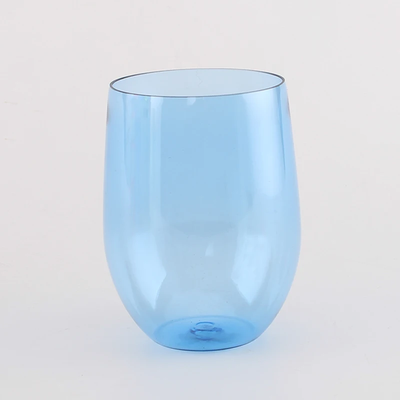 16 унций BPA бесплатно PET прозрачный пластиковый бокал для вина, пластиковый бокал для вина