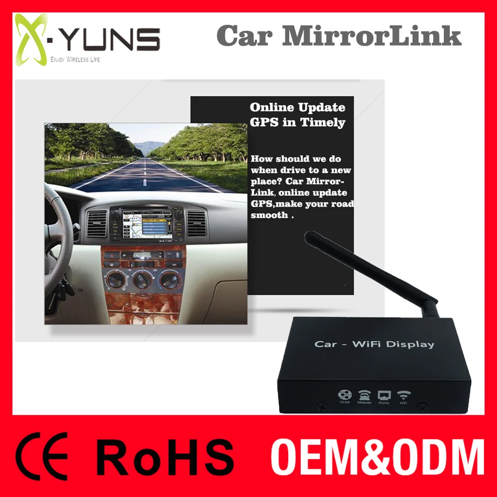 Автомобиль Mirrorlink wifi коробке Miracast трансляцию iPhone 4S / 5 / 5S / 6 / 6 Plus / 6 S