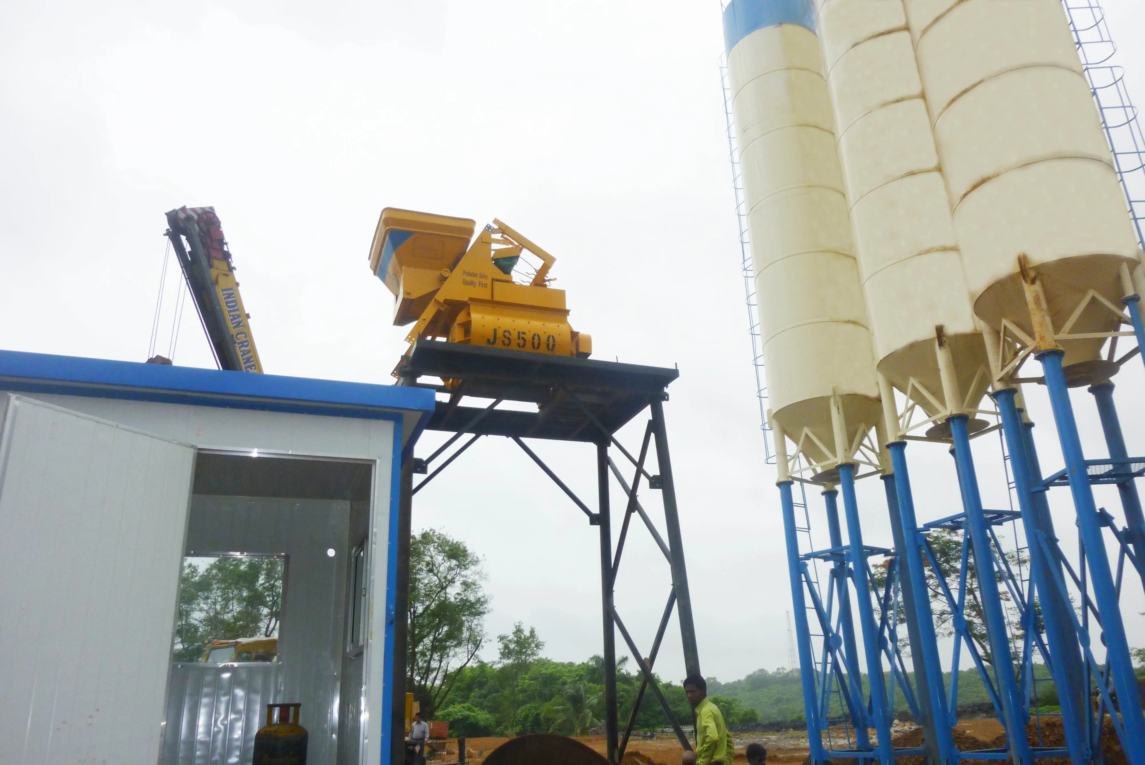 
Hot selling ready mix concrete batching plant HZS25 for china 