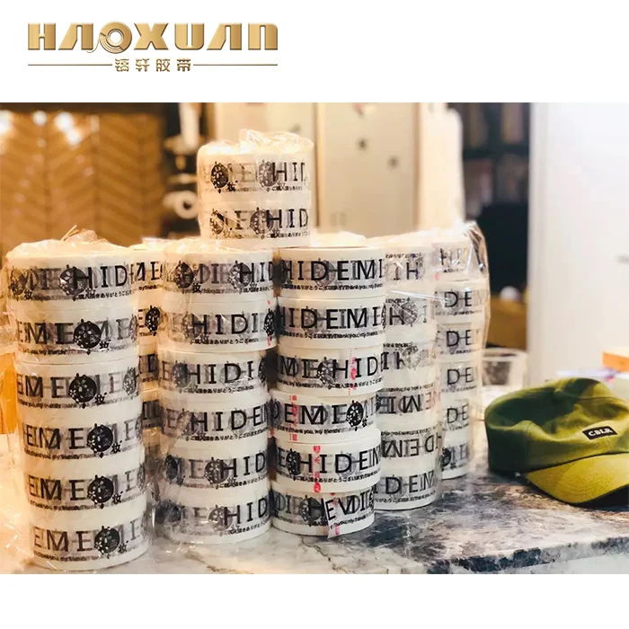 Bopp opp packing film Custom logo printed duct adhesive tape