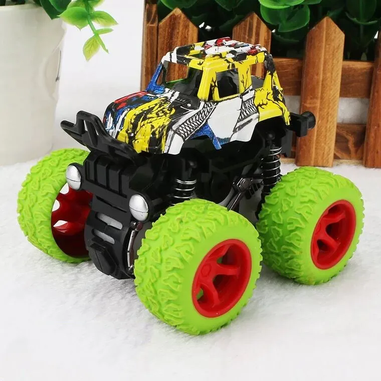 Kids Inertia Car, 4 WD High-Speed Friction Powered Cars 1:36 Scale, Best Gifts for Boys and Girls