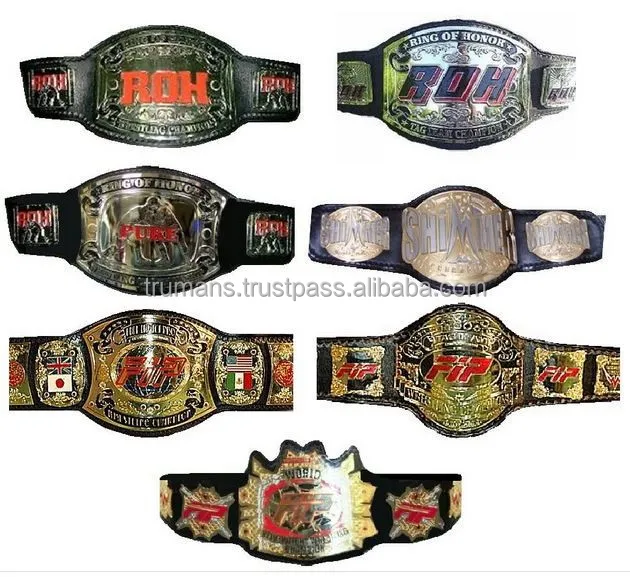 Wrestling MMA title champion award Belts trophy Karate Belts - Custom Made