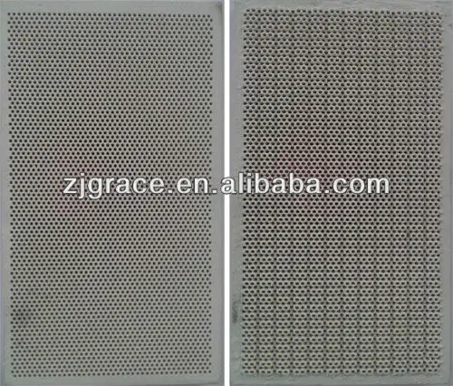 Cheap infrared porous ceramic plate