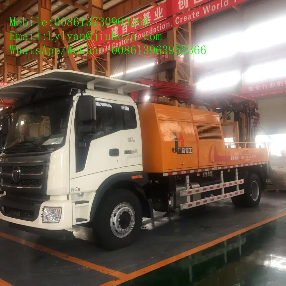 Factory price hot sale 30m3/h mobile wet shotcrete machine concrete spraying truck