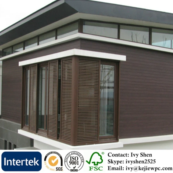 Wood Plastic Composite Wall Cladding for Exterior  WaterProof Wall Panel Timber Like Facade Boards WPC Outdoor Cladding