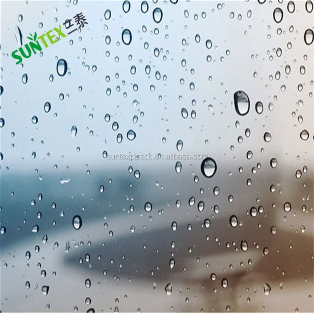 Туннельная противотуманная капельная пленка большого размера для теплицы, ширина 6 мил, 50 футов