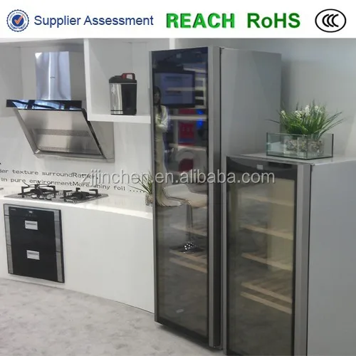 
wine refrigerator glass door 