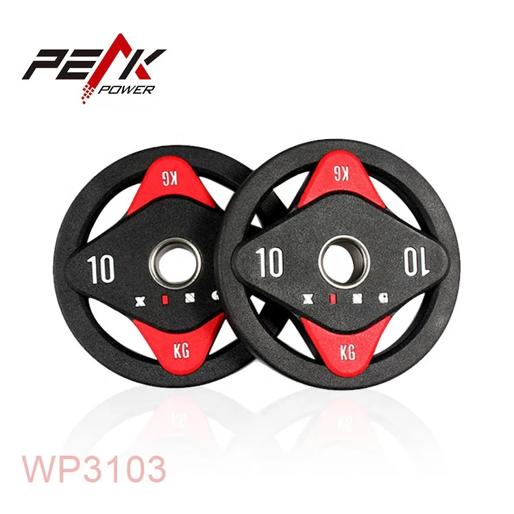 PeakPower 4 держатель Полиуретановое Оборудование для тренажерного зала полиуретановая пластина для тяжелой атлетики силовой тренировки