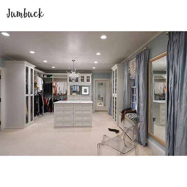 
 Роскошный дизайнерский шкаф для костюмной комнаты, деревянная лояльная резьба, белый шкаф с зеркалом для женщин  