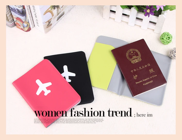 Hot Selling PVC Silk screen printing logo passport cover case