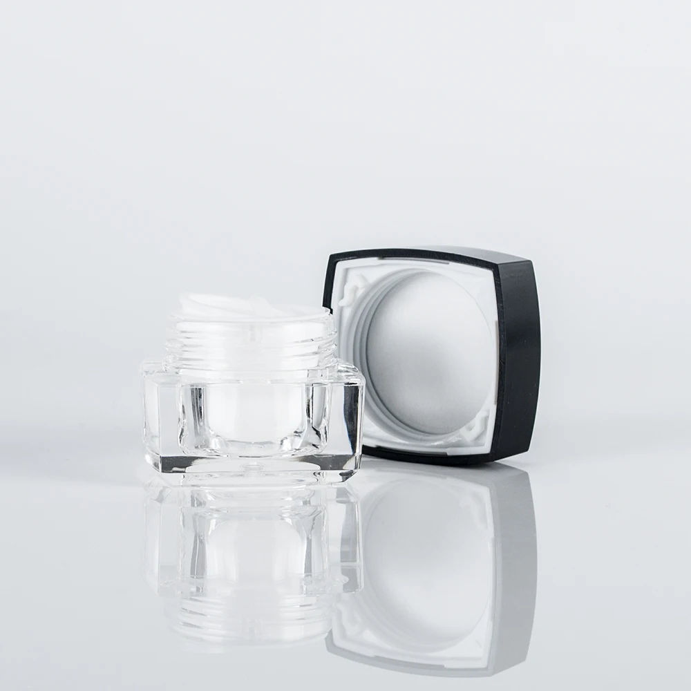 skin care face cream container square 5g 10g 15g 30g 50g acrylic cosmetic jar