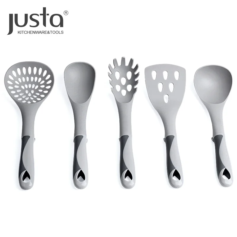 
2020 Import Kitchen Design Utensils Stainless Steel Kitchen Tool Set Gift Nylon Kitchenwares With Sharpe Knives and Holder 