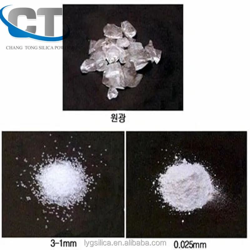 White High Purity Silica Sand Fused Quartz For Epoxy Resin Ceramics Refractory