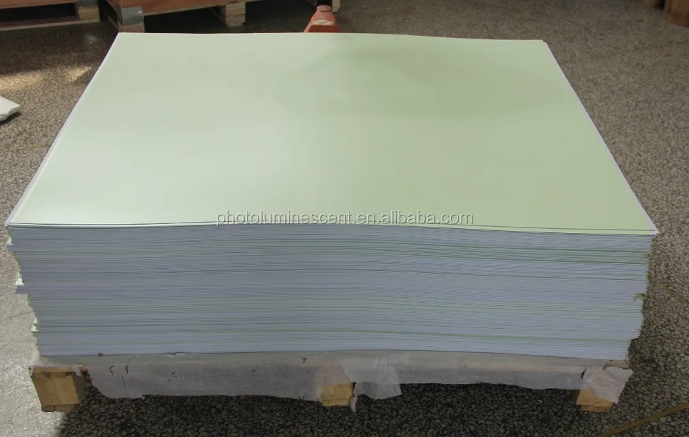 Photoluminescent PVC sheet