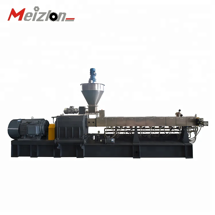CaCO3 filler Masterbatch making machine , waste plastic granules pelletizing line , PP PE twin screw extruder
