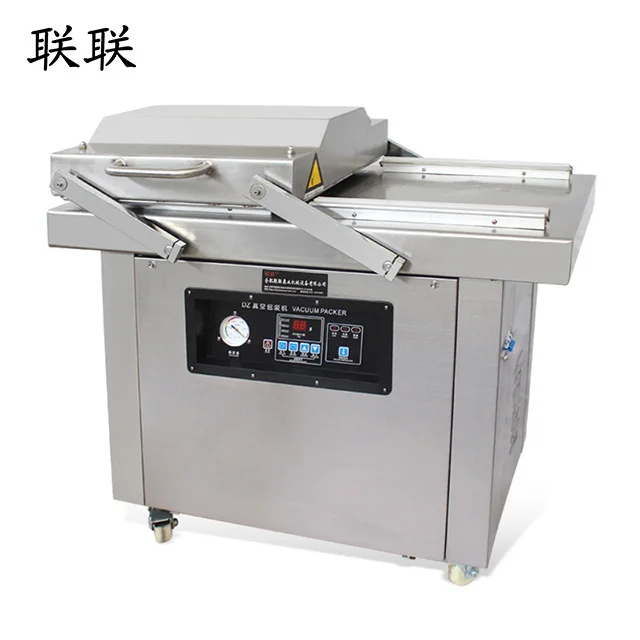 
automatic double chamber textile vacuum packing machine 