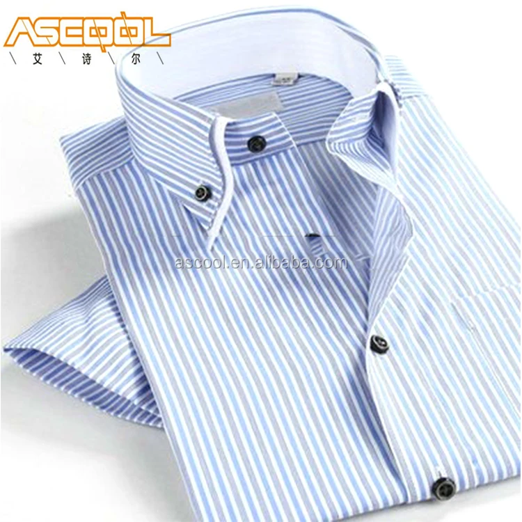 Fashion Cotton Fancy Shirts With Double Men Two-Tone Collar Shirts