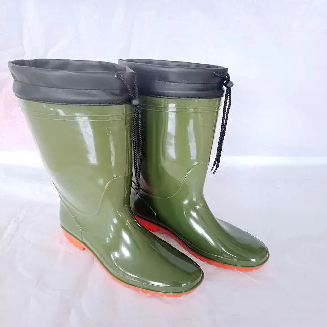 food grade  boot  green oil resistant  pvc transparent  rain boots