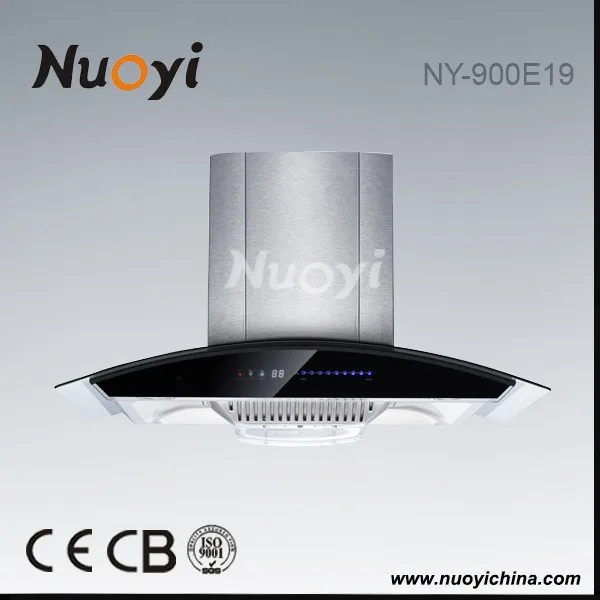 Wall Mounted European Style 90cm Kitchen Island Chimney Hood.