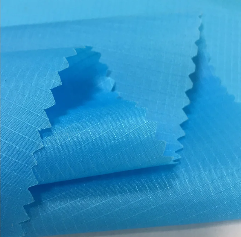 PU coated 230T 70D nylon ripstop fabric for air inflatable sleeping bed