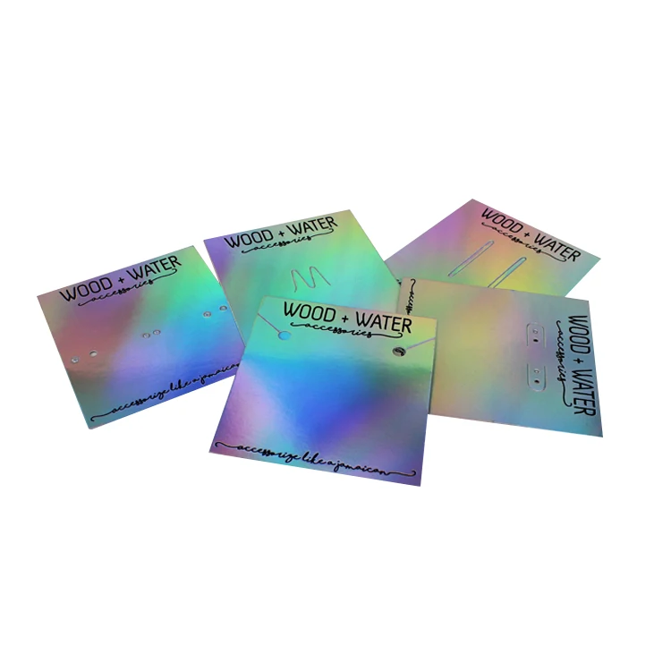 Голографическое ожерелье, серьги, кольцо, бижутерия